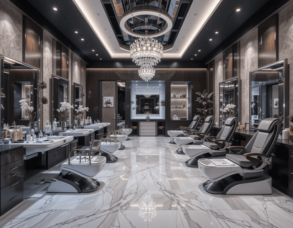 انتخاب مبلمان و تجهیزات مناسب برای سالن زیبایی