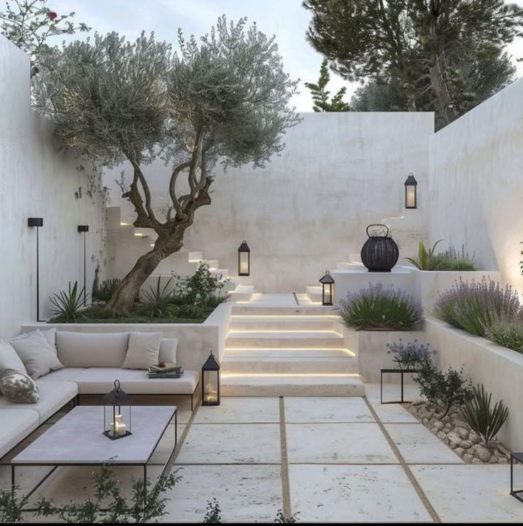 طراحی کافه باغ با فضاهای متنوع در ارتفاع های متفاوت