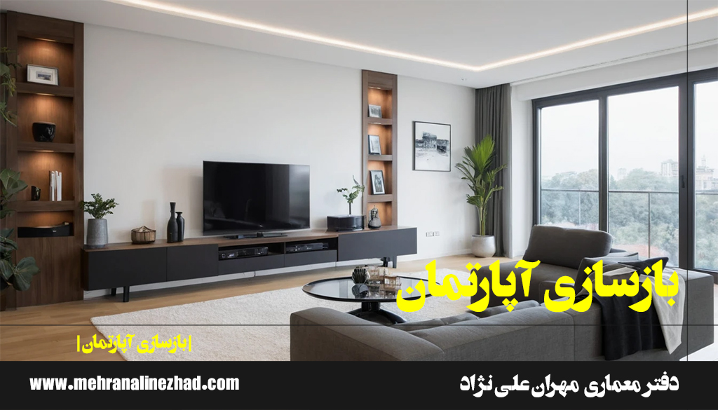 بازسازی آپارتمان با دفتر معماری مهران علی‌نژاد